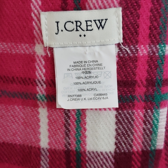 Pink white and green wrap/blanket scarf - Picture 4 of 4